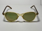 Vintage Genuine Mid Century Sunglasses - Green Lenses  clear Frames -collectible