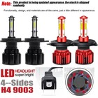 9003 H4 Led Headlight Bulbs Kit 10000w 1000000lm Hi lo Beam Super Bright White