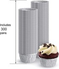 300pcs Aluminum Foil Ramekin  Disposable 4 Oz Aluminum Cupcake With Aluminum    