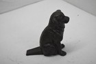 Cast Iron Dog Door Stop Doorstop Wedge Figurine Rustic Sitting Puppy Heavy Decor