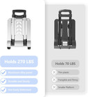 270lbs Utility Luggage Cart With 4 Wheels  100  Aluminum Dolly Cart  Folding Han