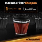 6 Inch Cone Air Filter Universal High Flow Intake 159x157x158mm Reusable