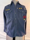 Vintage Cub Scout Bsa Blue Uniform Shirt Bobcat Seattle Wa Official Youth Scout