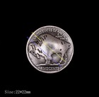 10x Antique Silver Buffalo Leathercraft Hardware Belt Western Concho Screwback