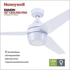 Honeywell Ceiling Fans Eamon Modern 52 Inch Ceiling Fan Light Remote Control