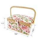 Sewing Basket For Sewing Supplies  Wooden Sewing Kit Storage With   Vintage S   