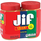 Jif Creamy Peanut Butter 40oz  2 Pack      Free Shipping