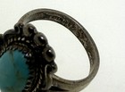 Vintage Sterling Silver Turquoise Ring Size 5 Southwestern Navajo Style 4 3g