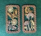 Vintage Burwood Products Usa 3d Mushroom Wall Decor Retro Mid Century Hippie