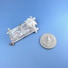 Victorian Carved Mother Of Pearl Galloping Horse Brooch   Antique Pin