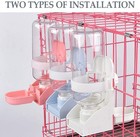 2pcs Rabbit Water Bottle  17oz Hanging Water Fountain Automatic Dispenser No    