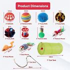 Pet Toys Cat Kitten Interactive Indoor Toys Bulk Ball Toy Bells Mouse  21 Pcs