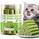 Cat Natural Grass Teething Sticks 100g  Kitten Chew Sticks For Hairball 