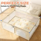 79 x71  Baby Play Mat - Extra Thicker   Soft Floor Crawling Mat - Non-slip Fo   