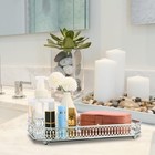 Perfume Vanity Mirror Tray - Durable Decorative Organizer For Dresser  Bedroom 
