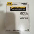 Matrix Mr-500 Quartz Metronome Convenient Pocket Size Earphone Nip New