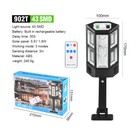 6x Commercial 9900000lm Led Outdoor Solar Wall Light Waterproof Road Street Lamp