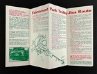Philadelphia Pa Fairmont Park Trolley-bus Colonial Vintage Travel Brochure