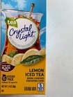 Crystal Light Iced Tea Lemon Flavor 12x6 Pitcher Packs  72 Packets Total 