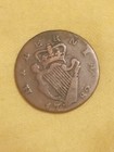 1782 King George Iii Ireland Hibernia Half Penny Coin U s  Colonial Copper Coin 