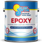 In The Swim Pool Blue Epoxy Pool Paint 1 Gal High Gloss Stain Resistant Durable