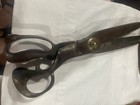 Huge Antique Scissors Textile Tailor Shears 15    Patent Stamp 1887 