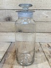 4pc Antique 10    Apothecary Medicine Pharmacy Bottle Jar W stopper Handblown