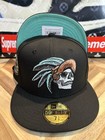 New Era Mexico Aztec Skull Chief Metallic Fitted Sold Out 7 3 8 Grail