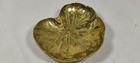 Vintage Virginia Metalcrafters Vm Brass Geranium Leaf Pin Dish Trinket Tray 1948
