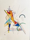 Wassily Kandinsky Lithograph 1954 Coa Mourlot Original Numbered Signed Op