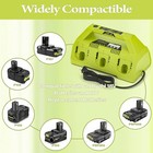 Replace 6 Port Chrager For P135 P117 Ryobi 18v Lithium-ion Charger Fast Charge