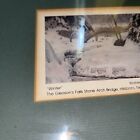 Framed Gleason   s Falls Stone Arch Bridge Hillsboro New Hampshire W Robert Paine