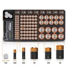 Battery Organizer Storage Case With No Lid Snap  Portable Battery Tester  Jus   