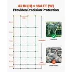 Electric Netting Fence Kit Sheep Fencing 42 h X 164 l With Posts Spikes