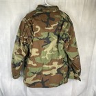 Us Army Coat Cold Weather Jacket Men   s L Green Field Camo 8415-00-782 2889