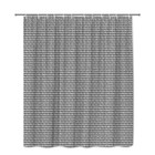Waterproof Grey Fabric Shower Curtain For Modern Home Decor