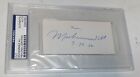 Muhammad Ali Signed 2x4 Cut Paper Psa dna Coa Boxing Autograph Vs George Foreman