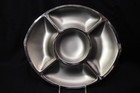 Mixed Lot Of Vintage Mid Century Modern Stainless Serving Trays And Dishes