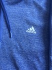 Adidas Men   s Blue Climawarm Pullover Hoodie Xl Athletic Fleece Sweatshirt Casual