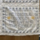 Vtg Bucilla Mother Goose Rhymes Quilt  63480  Finished Quilt 30x33    Baby Blanket