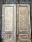 Antique French Double Doors  43x95  European Doors  Raised Panel Doors A329