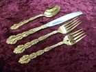Gold Golden Beethoven 10 Place Settings   Servers 46 Pc Set Oneida Community