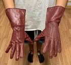 Genuine Leather Medieval Long Cuff Gloves  Made With Original Sheep Skin Leather