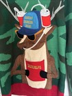 Ugly Christmas Sweater Brewdolph Beer Holding Camo Sweater Mens Lg Blizzard Bay
