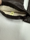 Vintage Brown Leather Long Gloves Lined Women s Size 8