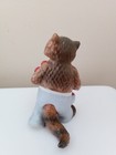 Vintage Raccoon  Apples Ceramic Figurine - The Ringtale Raccoons 1981 Goebel
