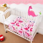 Lukeight Baby Dinosaur Blanket For Girls  Pink Dinosaur Blanket  Soft Warm Cozy