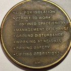 Rules Of Safety Vintage Bp British Petroleum  bp s Golden Bronze Challenge Coin