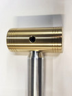 1-1 2 Lbs   Brass Hammer Knurled 1  Aluminum Handle   Great Grip  Made In Usa 