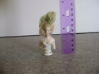  Porcelain Half Doll  Lady Figurine  Pin Cushion  Vintage Pin Cushion Top 